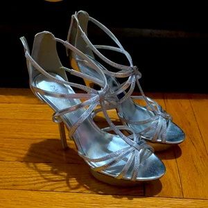 Silver Studded Aldo High Heel